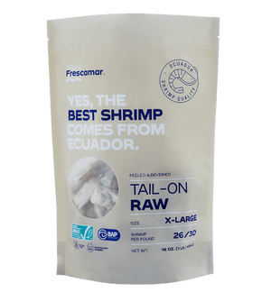 Raw Shrimp Tail-On X-Large - Frescamar